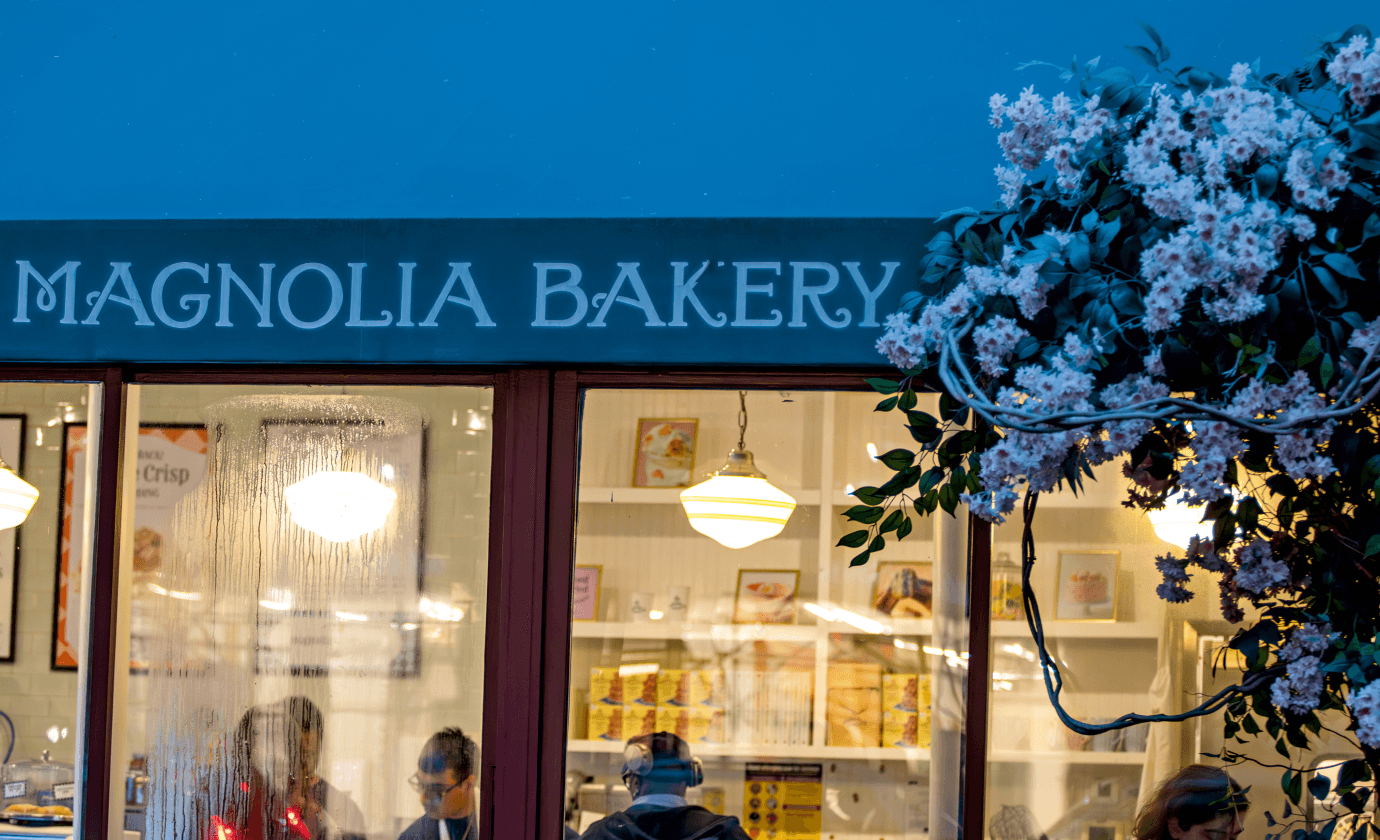 Magnolia Bakery, located near The Henry Residences in the Upper West Side at 211 West 84th Street.