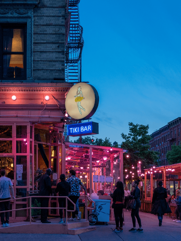 A tiki bar located near The Henry Residences, one of Upper West Side new developments.